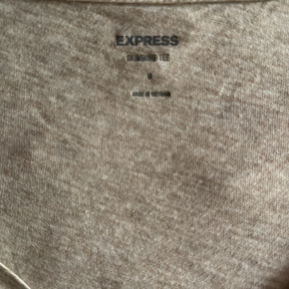 Express, Tan T-Shirt, Size Medium - Picture 2 of 2